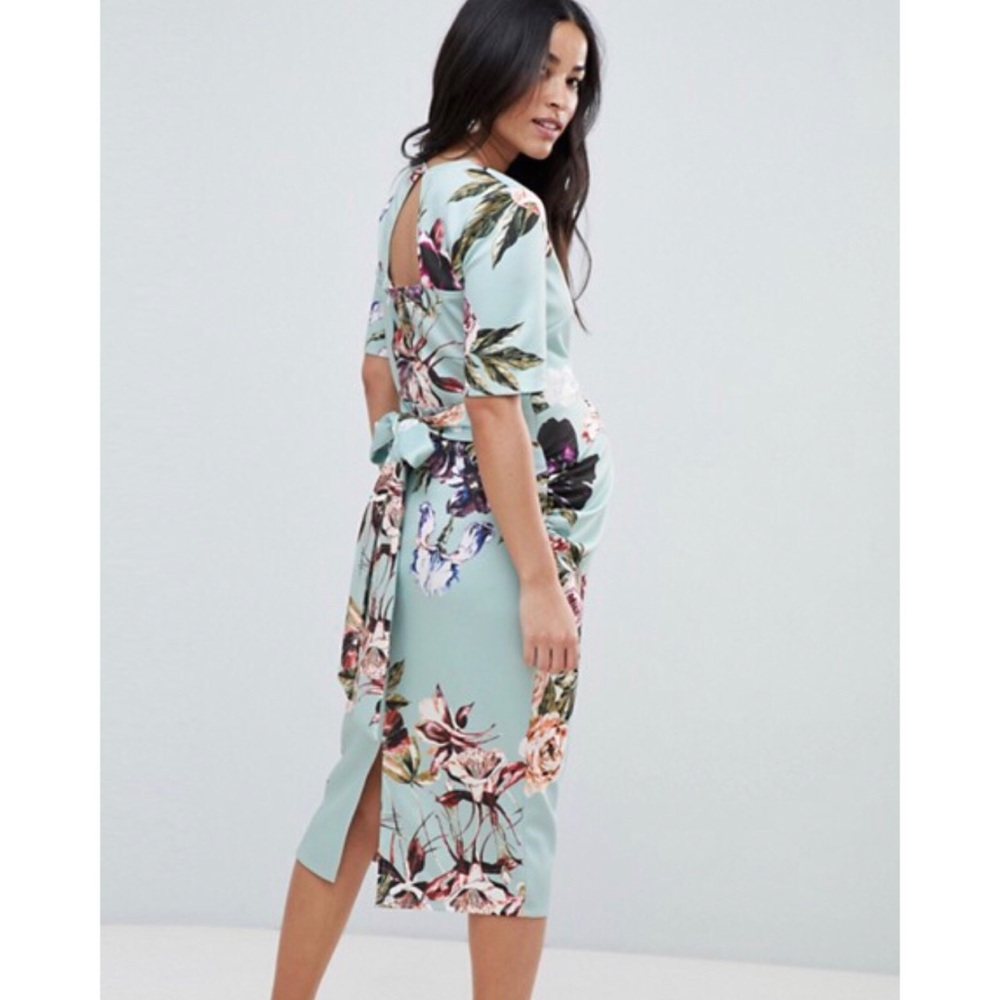 ASOS Maternity Floral Scuba Dress